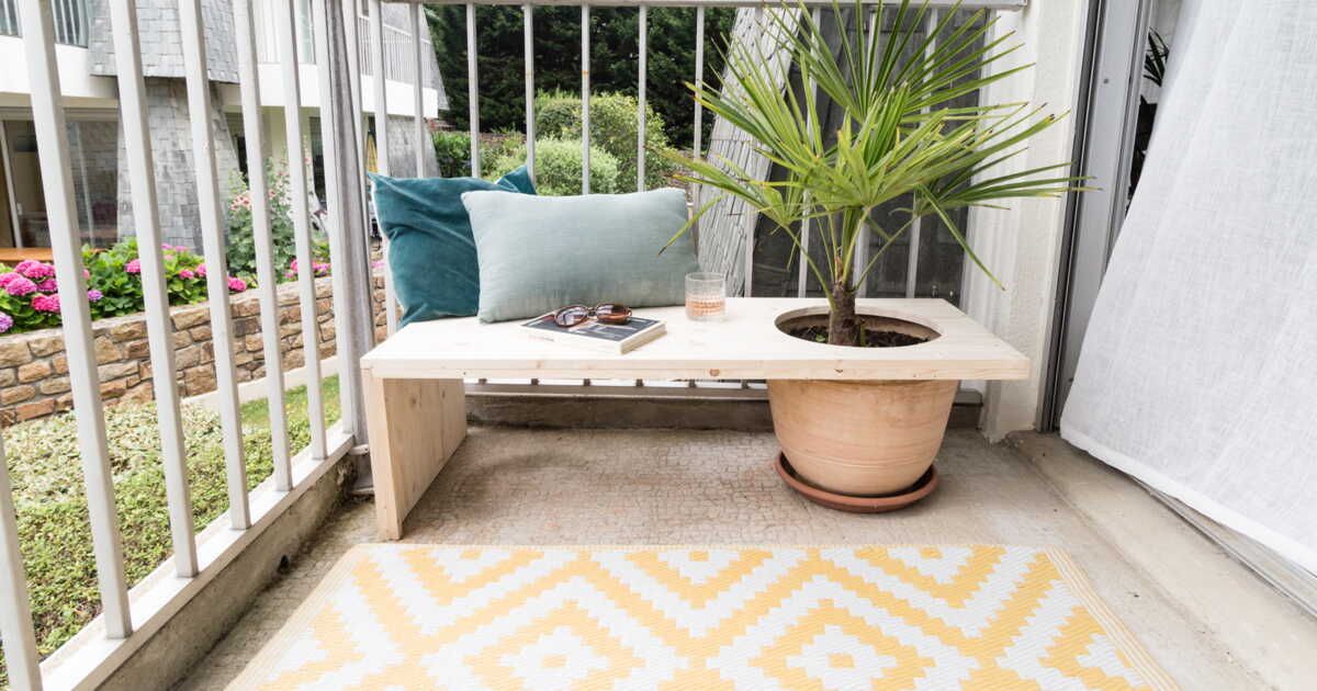 Réalisez un banc pot de fleurs en 5 étapes faciles