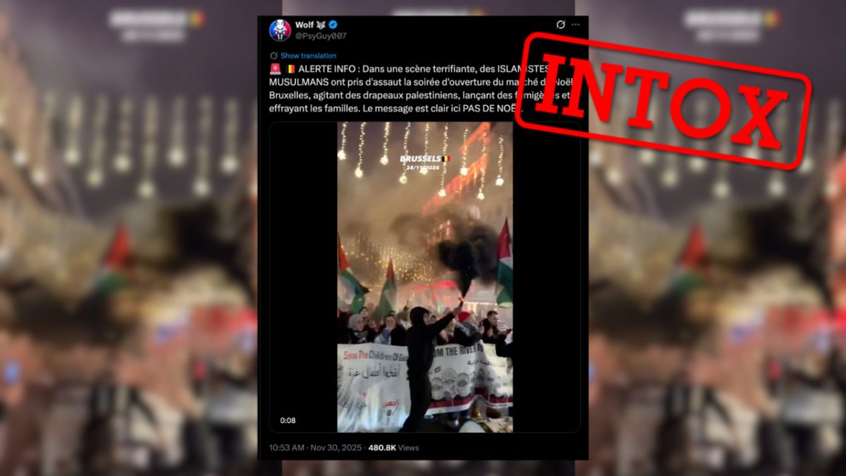 Des tensions à Bruxelles : la fausse rumeur d'un assaut islamiste au marché de Noël