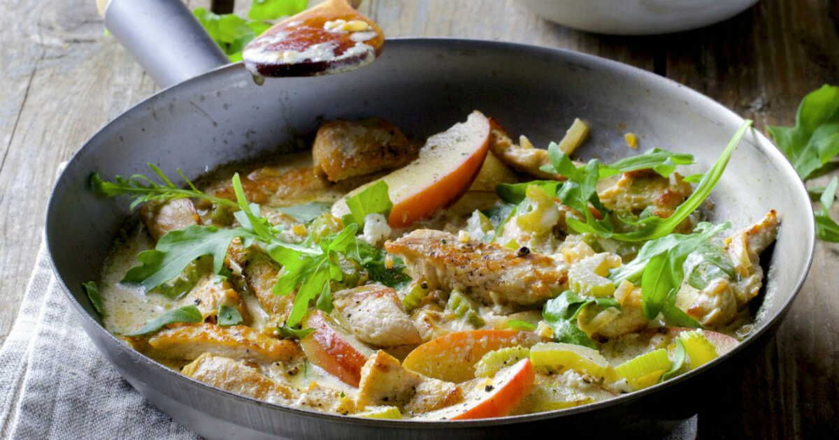 Une poêlée gourmande de dinde aux pommes qui régalera vos convives