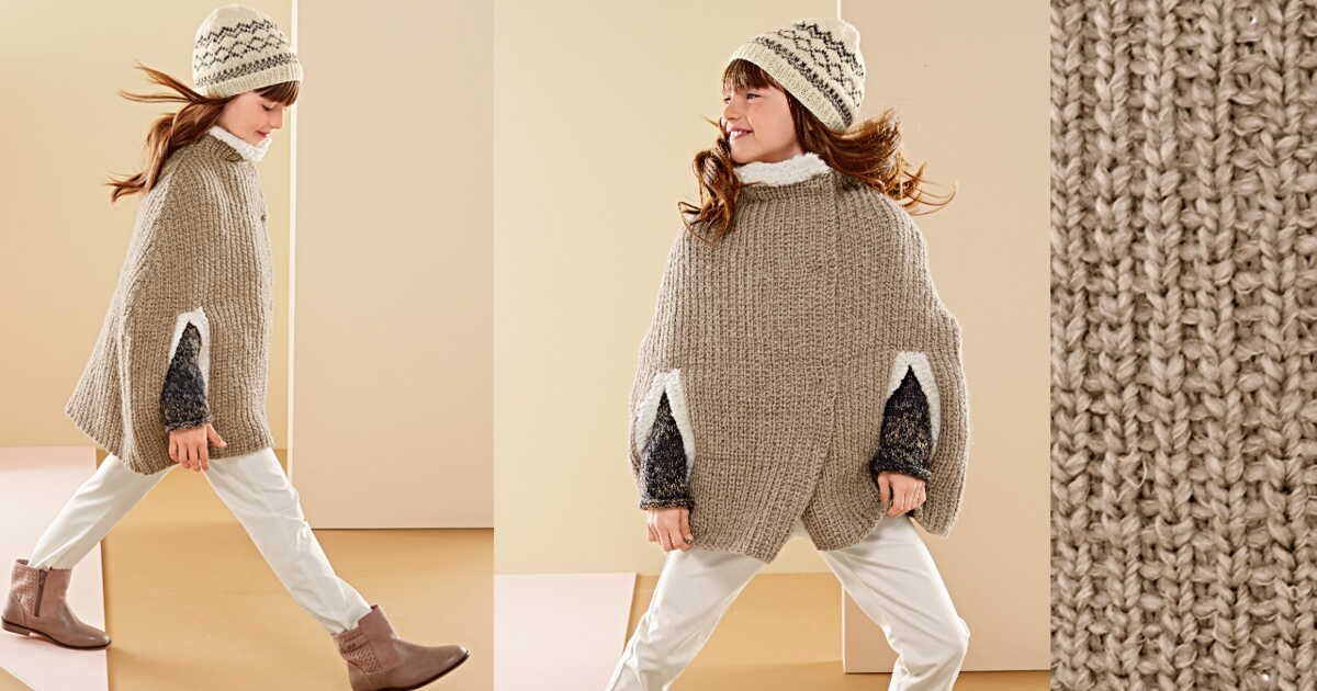 l'art de la laine : la cape tricotée pour enfants fait son grand retour