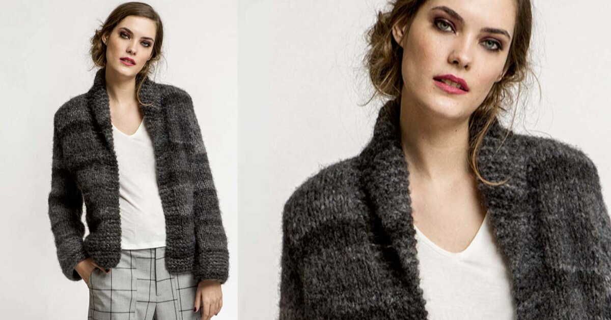 L'élégance de la veste longue en fil chiné