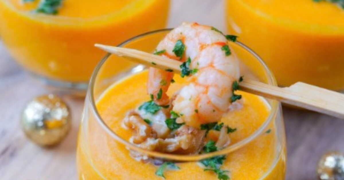 Des verrines de Noël aux crevettes et potimarron : une recette festive et simple