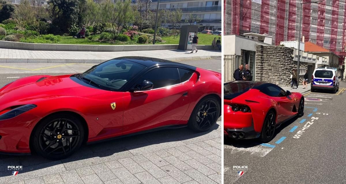 Biarritz : un touriste sous le choc après la saisie de sa Ferrari volée