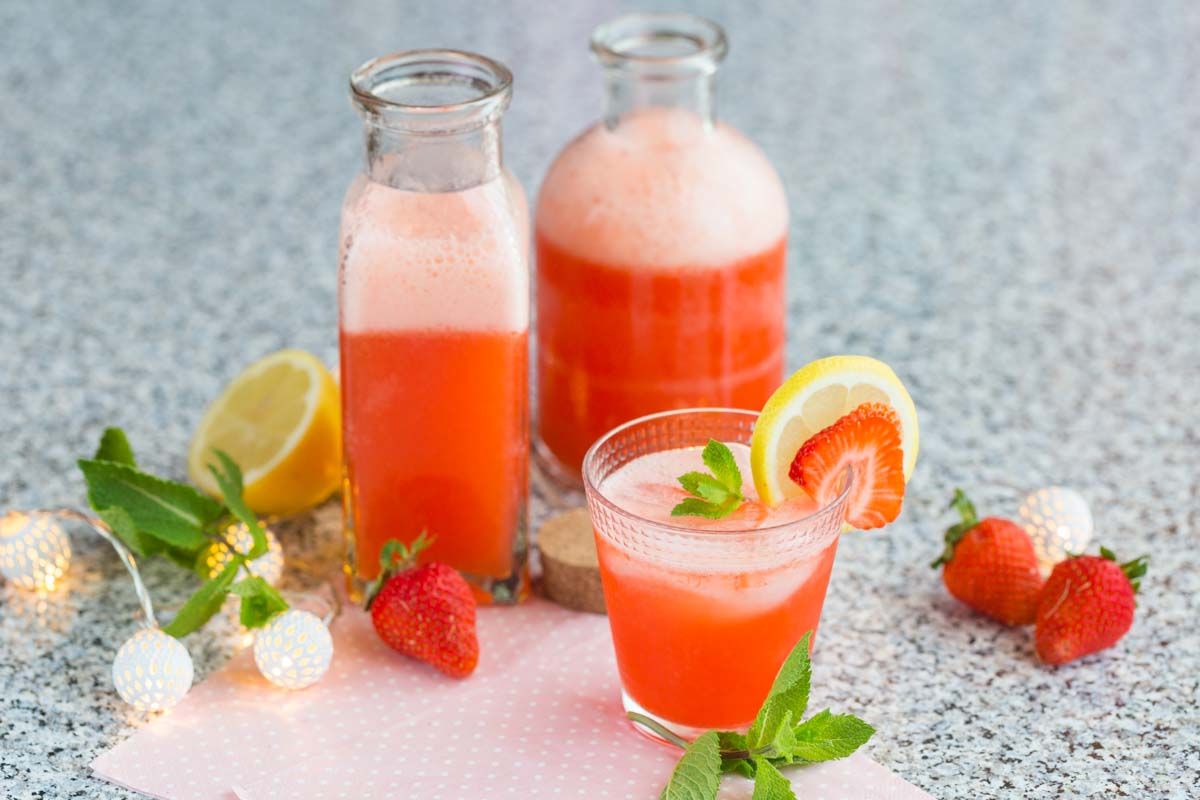 Limonade à la fraise