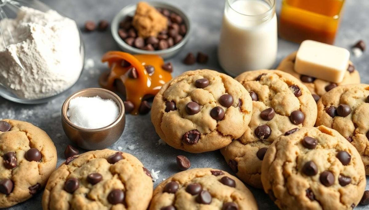 Des cookies irrésistibles au caramel beurre salé et chocolat