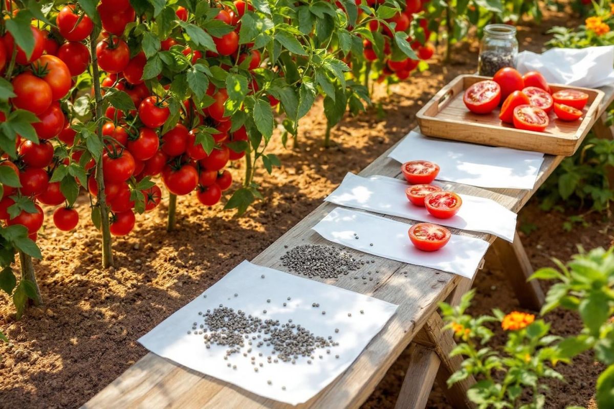Rituel estival : comment récolter et conserver les graines de tomates pour un potager florissant