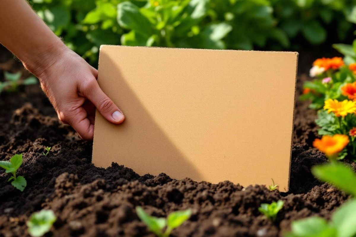 comment le carton recyclé devient l'allié des jardins d'été