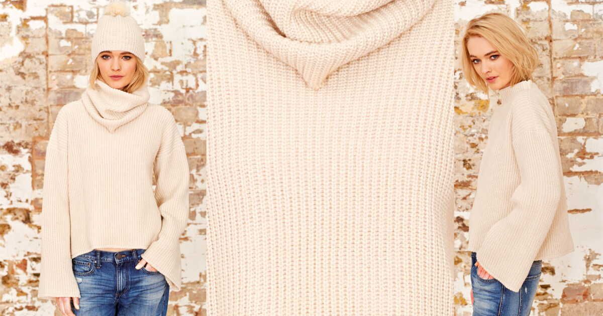 Le pull ivoire, l'élégance des cotes perlées à votre portée