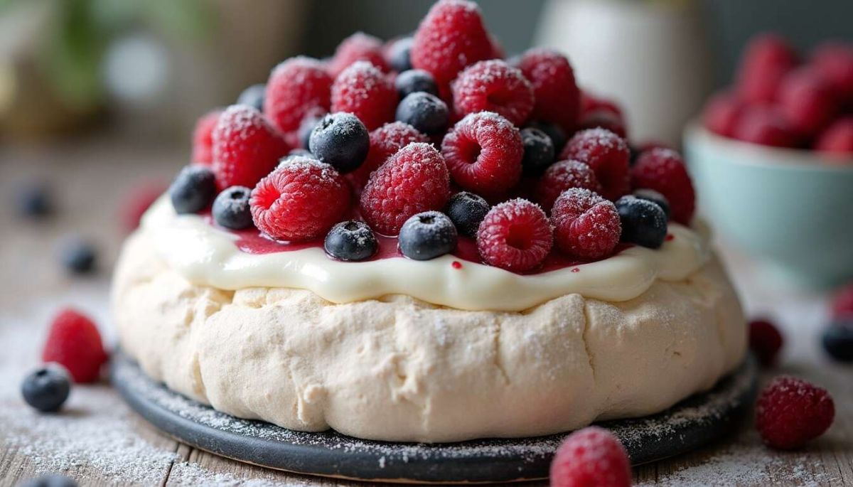 Pavlova aux fruits rouges : un dessert qui impressionne